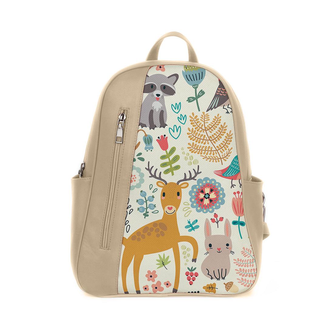 Beige Mixed Backpack Forest - CANVAEGYPT