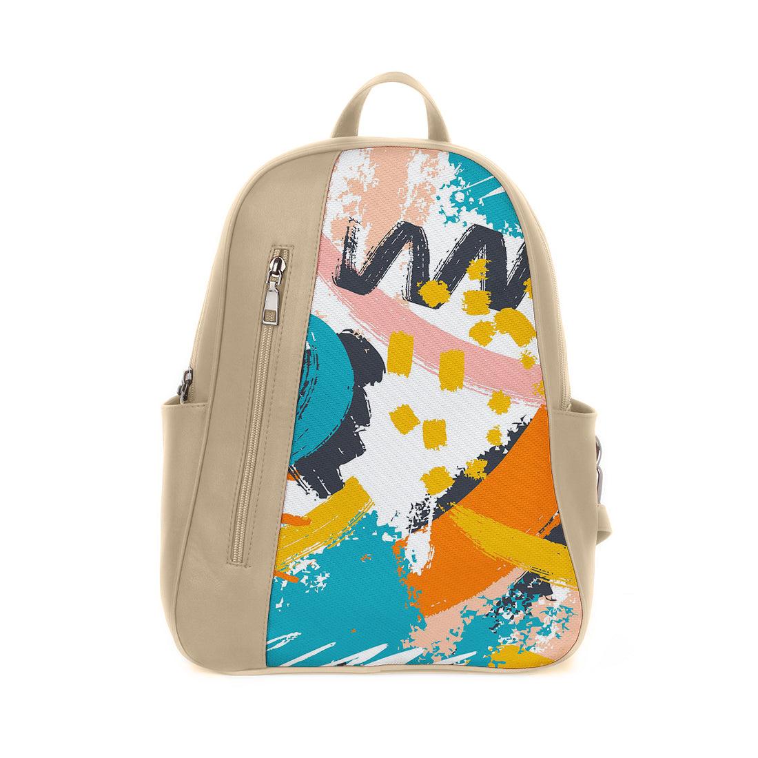 Beige Mixed Backpack Paint - CANVAEGYPT