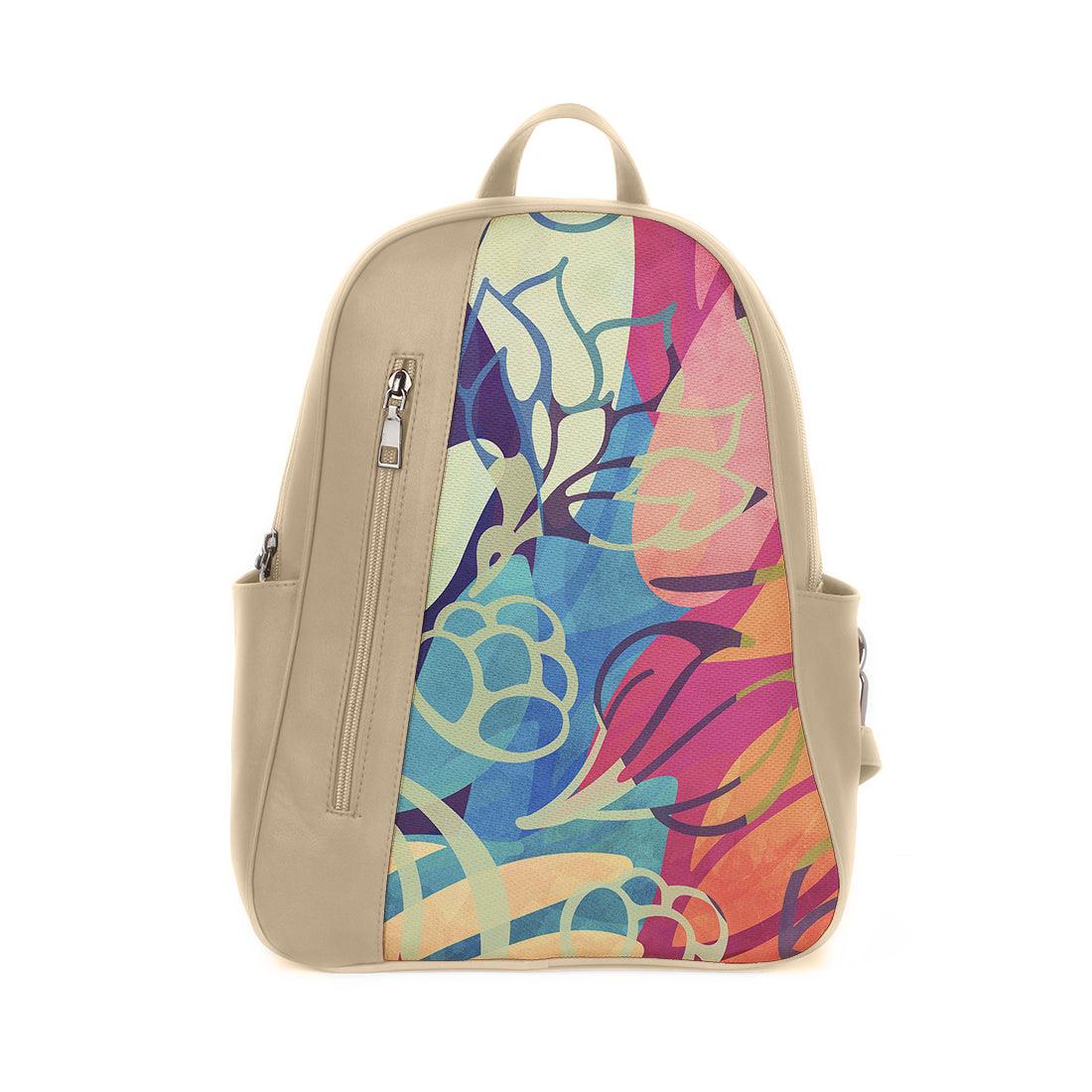 Beige Mixed Backpack Sea herbs - CANVAEGYPT