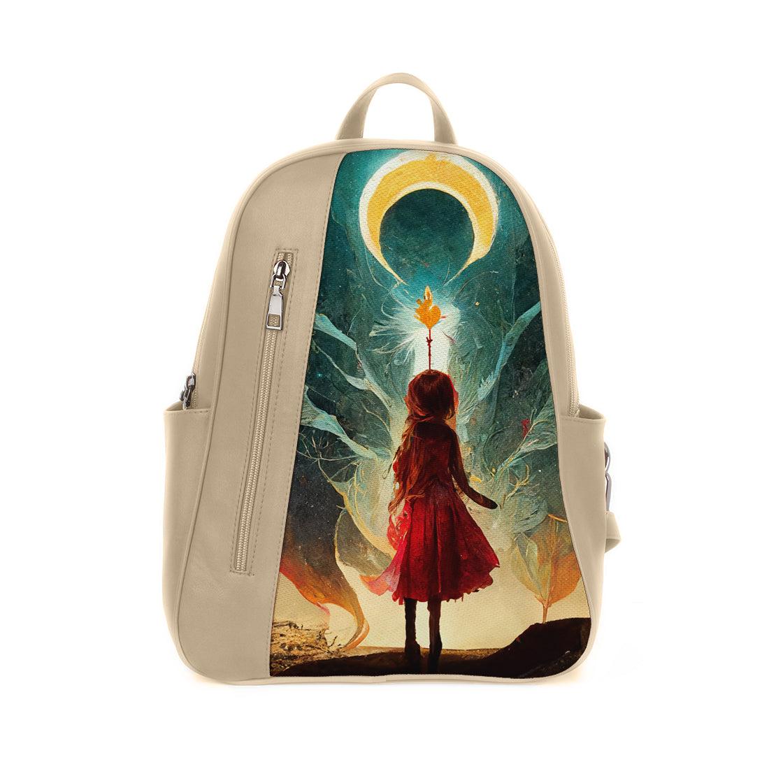 Beige Mixed Backpack Sky Facing - CANVAEGYPT