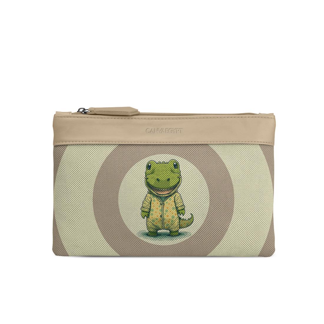 Beige Mixed Pouches Crocodile - CANVAEGYPT