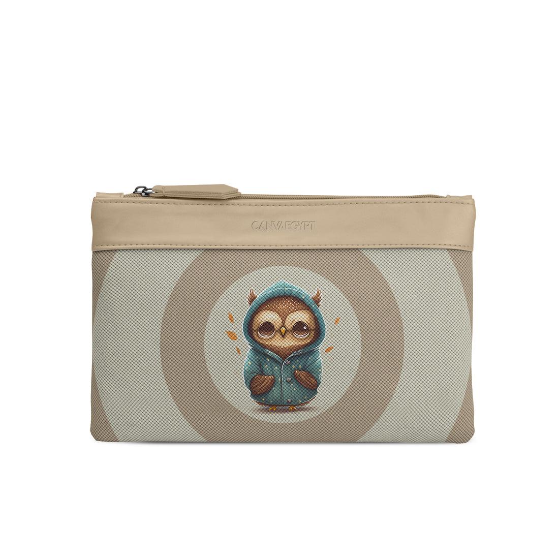 Beige Mixed Pouches Owl - CANVAEGYPT