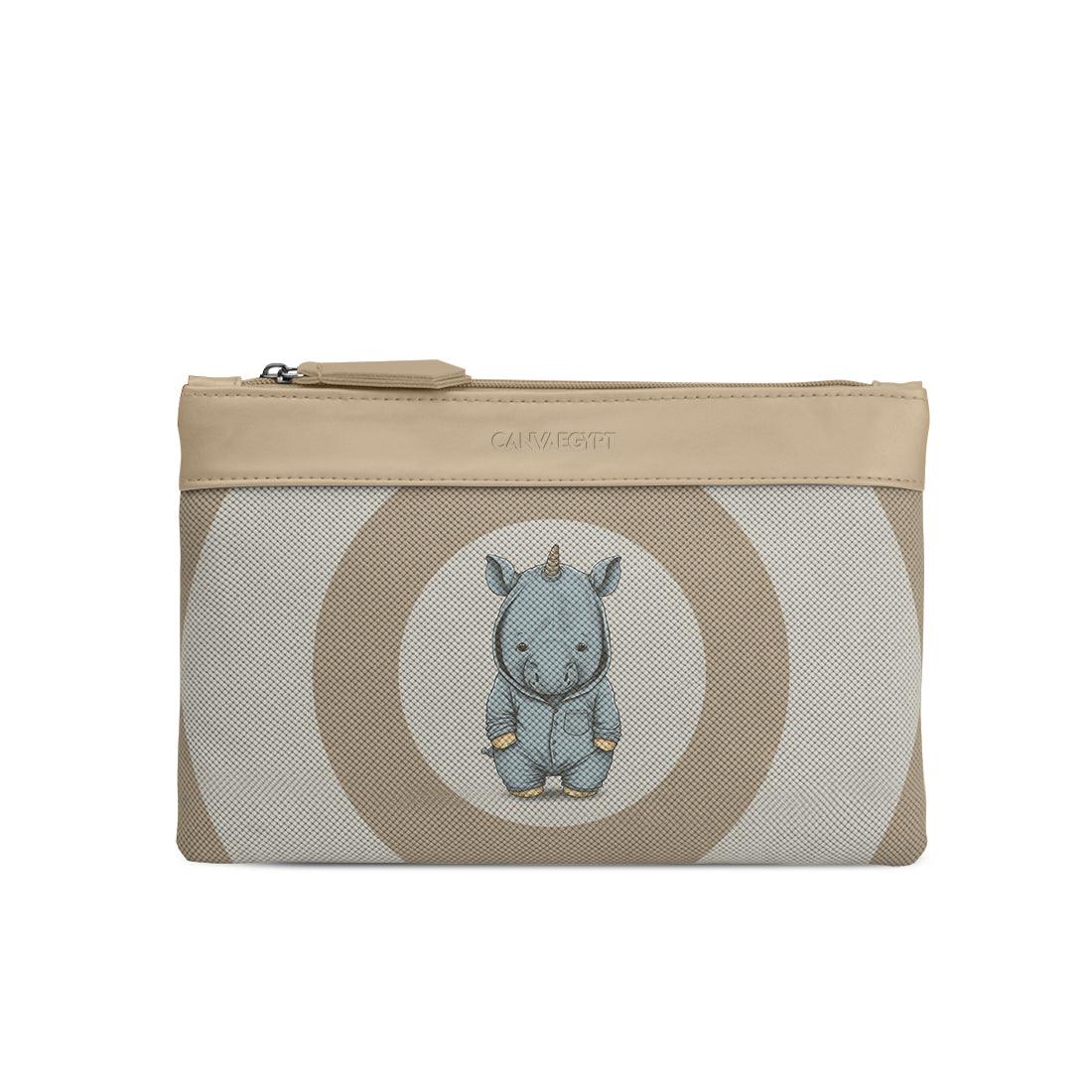 Beige Mixed Pouches Rhinoceros - CANVAEGYPT