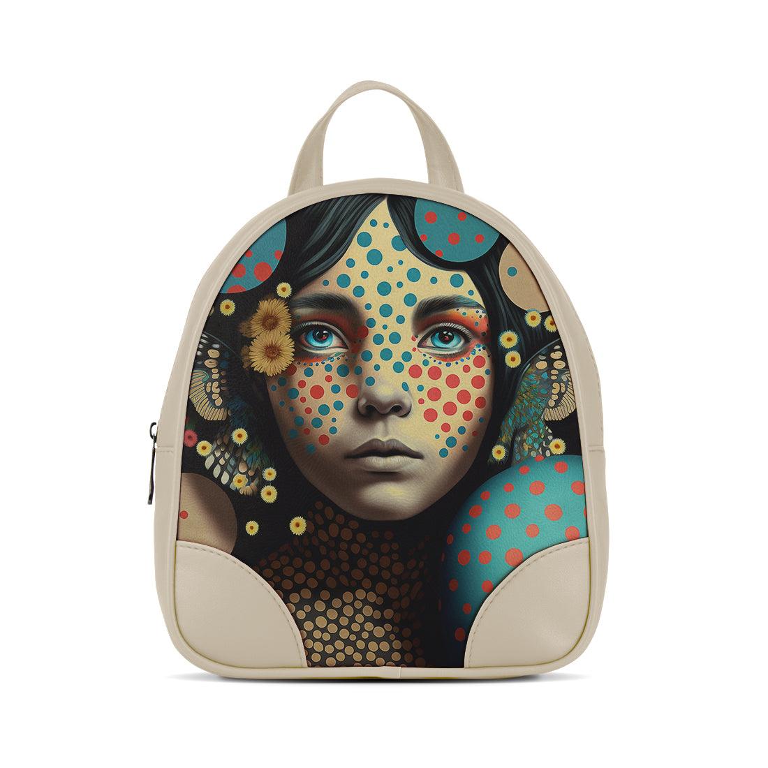 Beige O Mini Backpacks Absent Minded - CANVAEGYPT