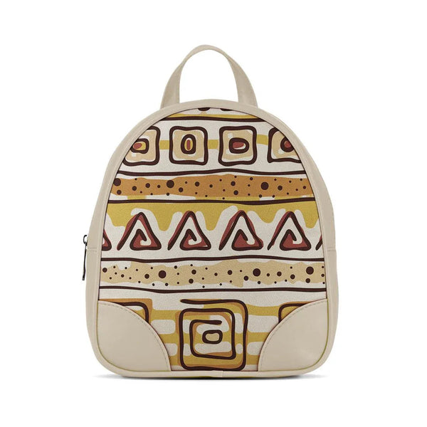 Beige O Mini Backpacks African - CANVAEGYPT