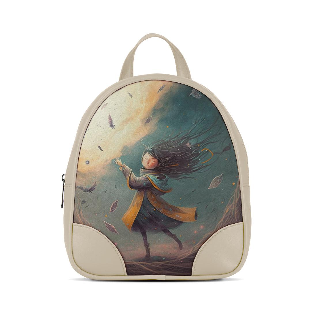 Beige O Mini Backpacks Beautiful Witcher - CANVAEGYPT