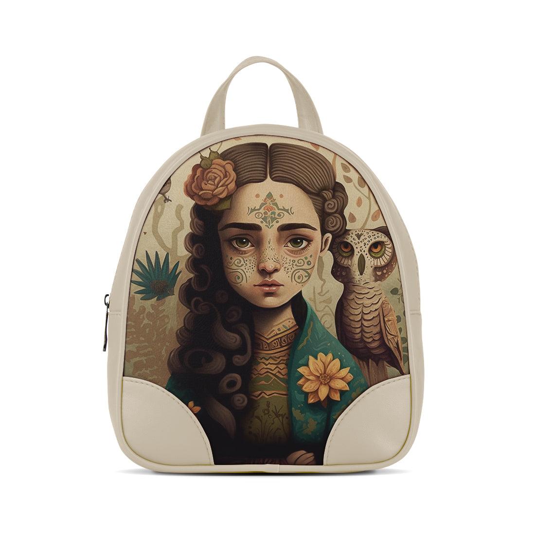 Beige O Mini Backpacks Child Guard - CANVAEGYPT