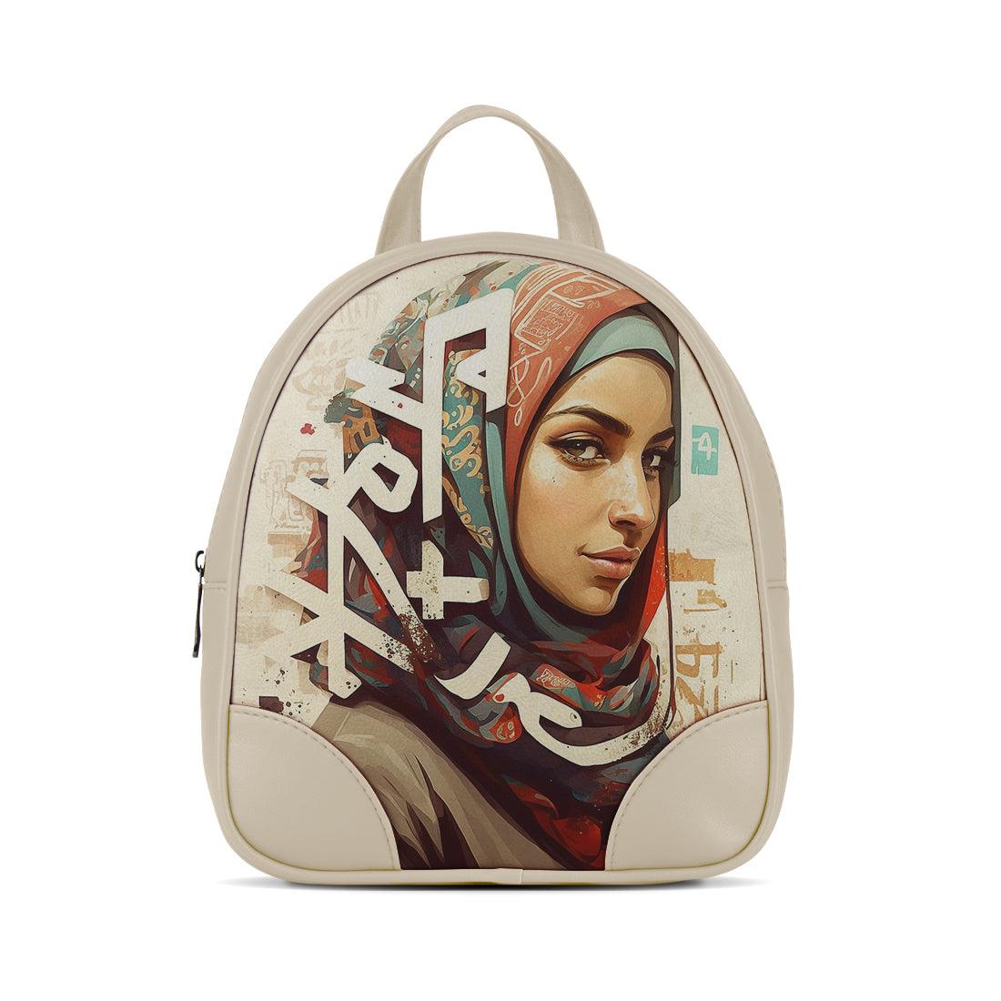 Beige O Mini Backpacks Culture - CANVAEGYPT