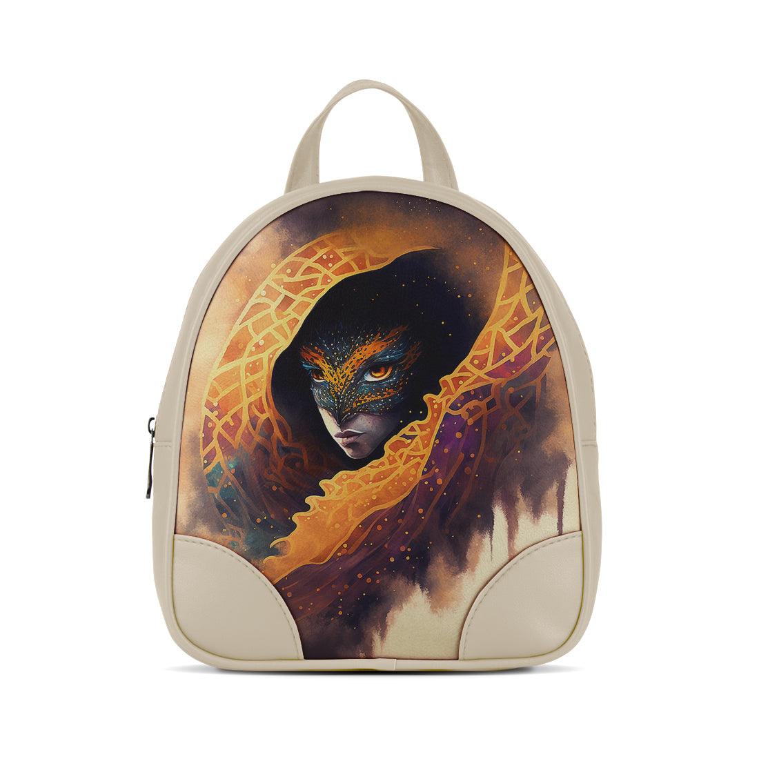 Beige O Mini Backpacks Fighter - CANVAEGYPT