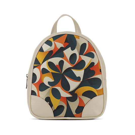 Beige O Mini Backpacks Flowary Loop - CANVAEGYPT