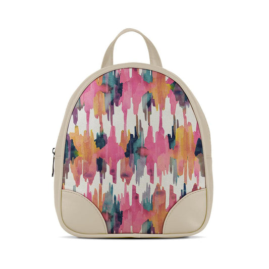 Beige O Mini Backpacks Rose quarts - CANVAEGYPT