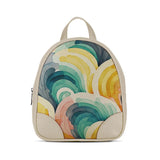 Beige O Mini Backpacks Scribbles - CANVAEGYPT