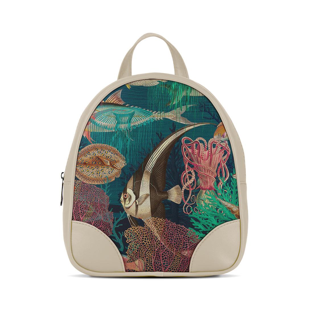 Beige O Mini Backpacks Sea Life - CANVAEGYPT