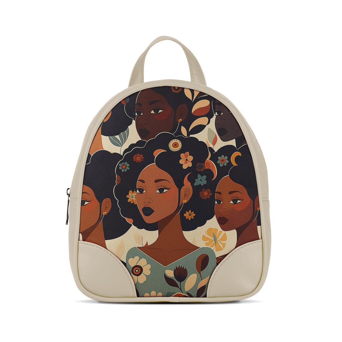 Beige O Mini Backpacks Sunflower Ladies - CANVAEGYPT