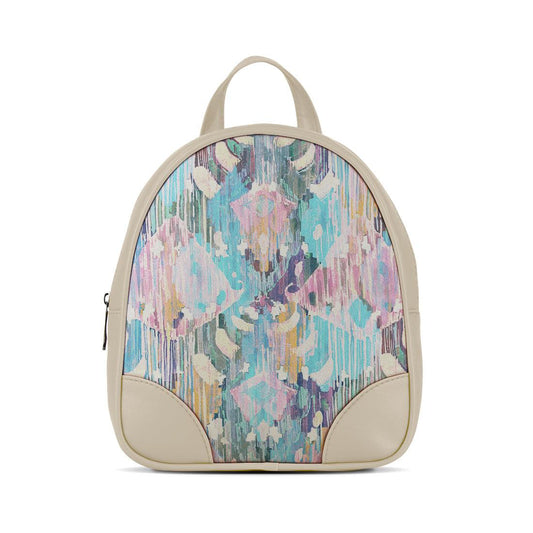 Beige O Mini Backpacks Vibrant purple - CANVAEGYPT