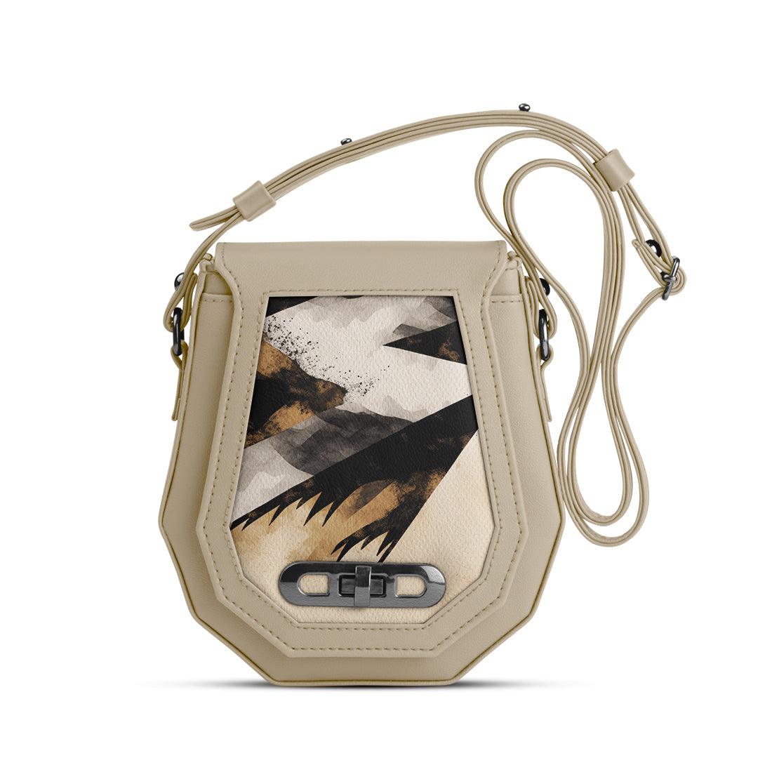 Beige Polygon Crossbags Arrow - CANVAEGYPT