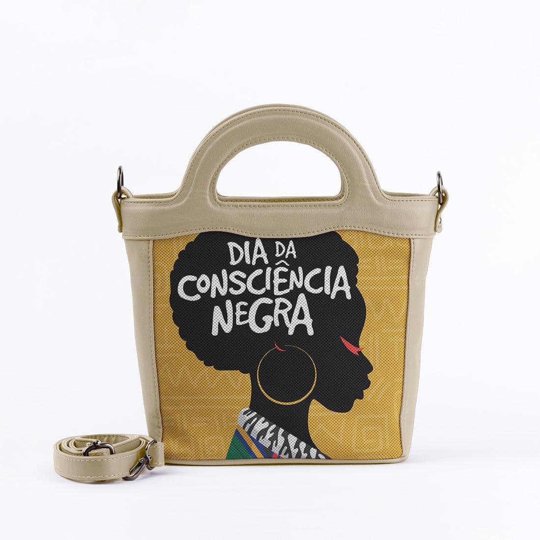 Beige Top Handle Handbag Consciencia Negra - CANVAEGYPT