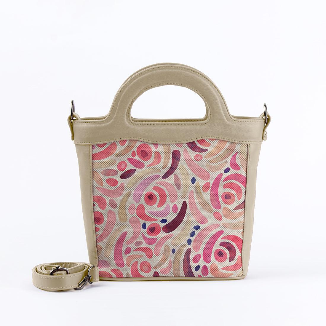 Beige Top Handle Handbag Pinky - CANVAEGYPT