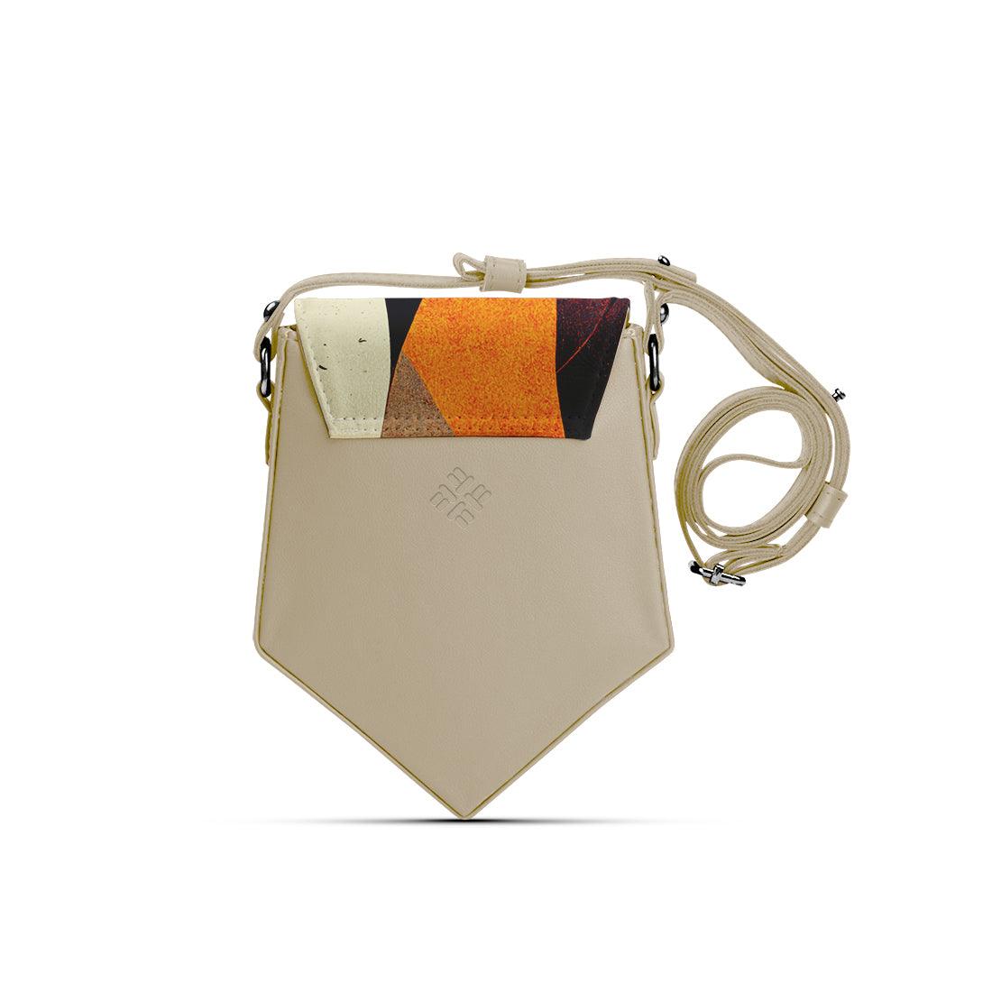 Beige Triangles Crossbag Shapes - CANVAEGYPT