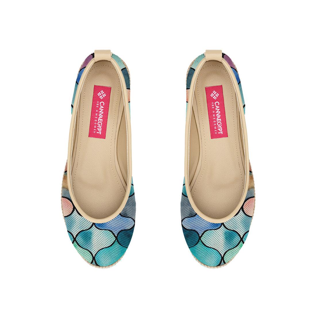 Beige Voyage Round Toe Bloom - CANVAEGYPT