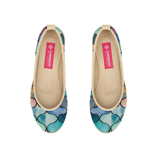 Beige Voyage Round Toe Bloom - CANVAEGYPT