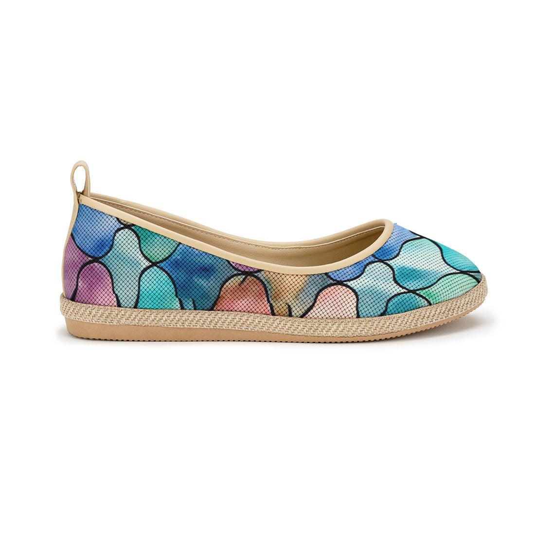 Beige Voyage Round Toe Bloom - CANVAEGYPT