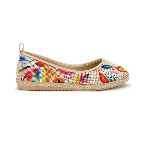 Beige Voyage Round Toe Crossed