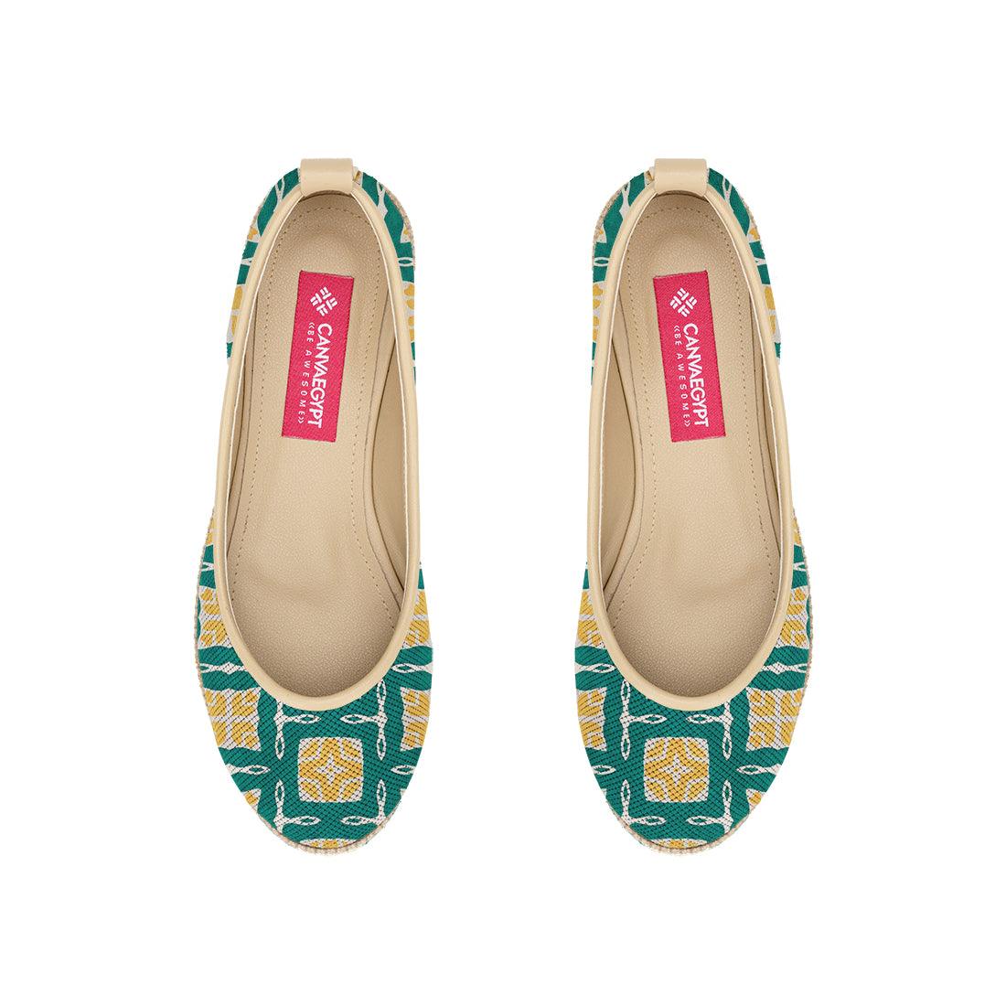 Beige Voyage Round Toe Greeny - CANVAEGYPT