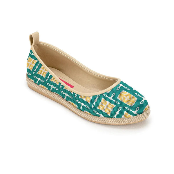 Beige Voyage Round Toe Greeny - CANVAEGYPT