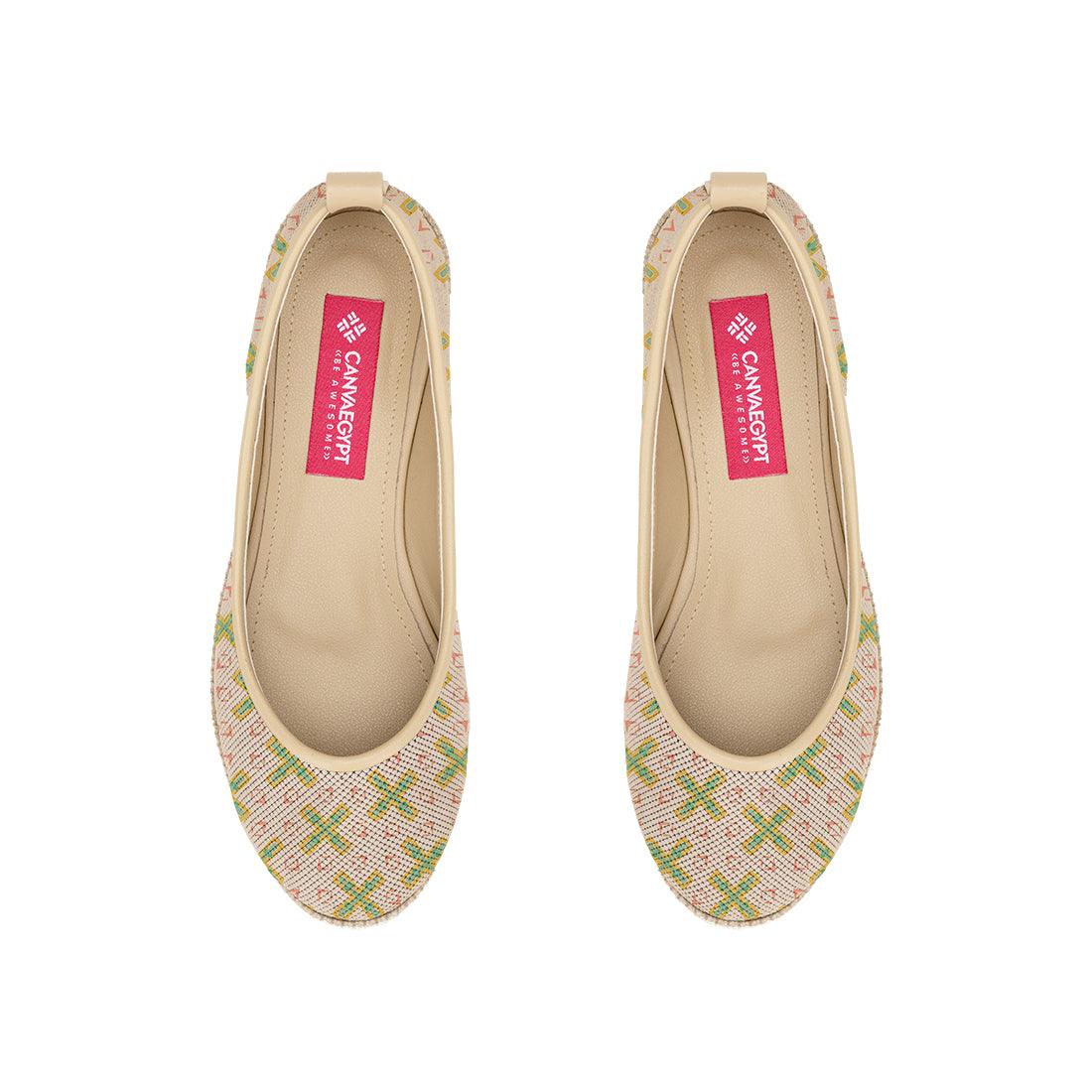 Beige Voyage Round Toe Simple - CANVAEGYPT