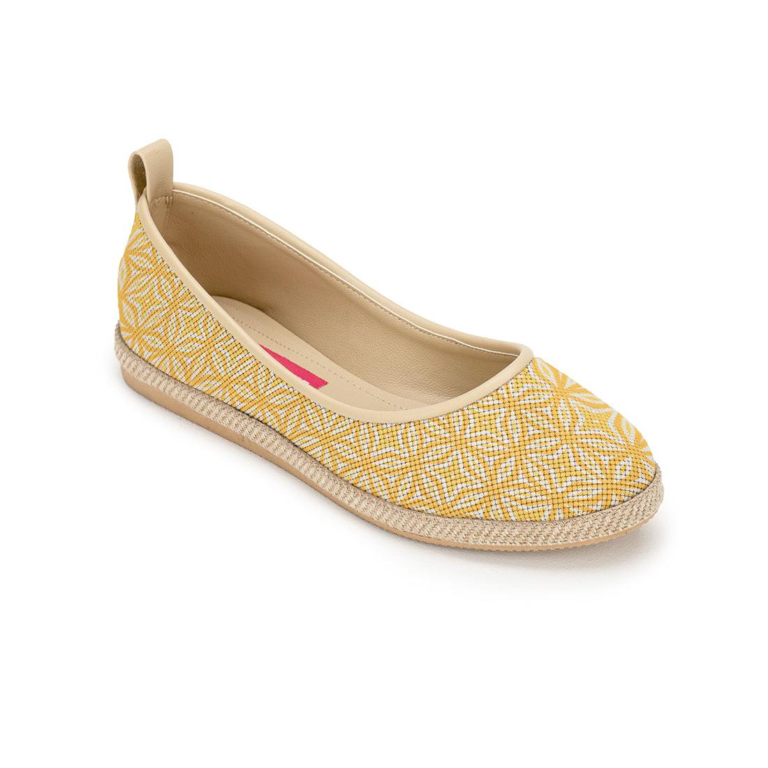 Beige Voyage Round Toe Yellow - CANVAEGYPT