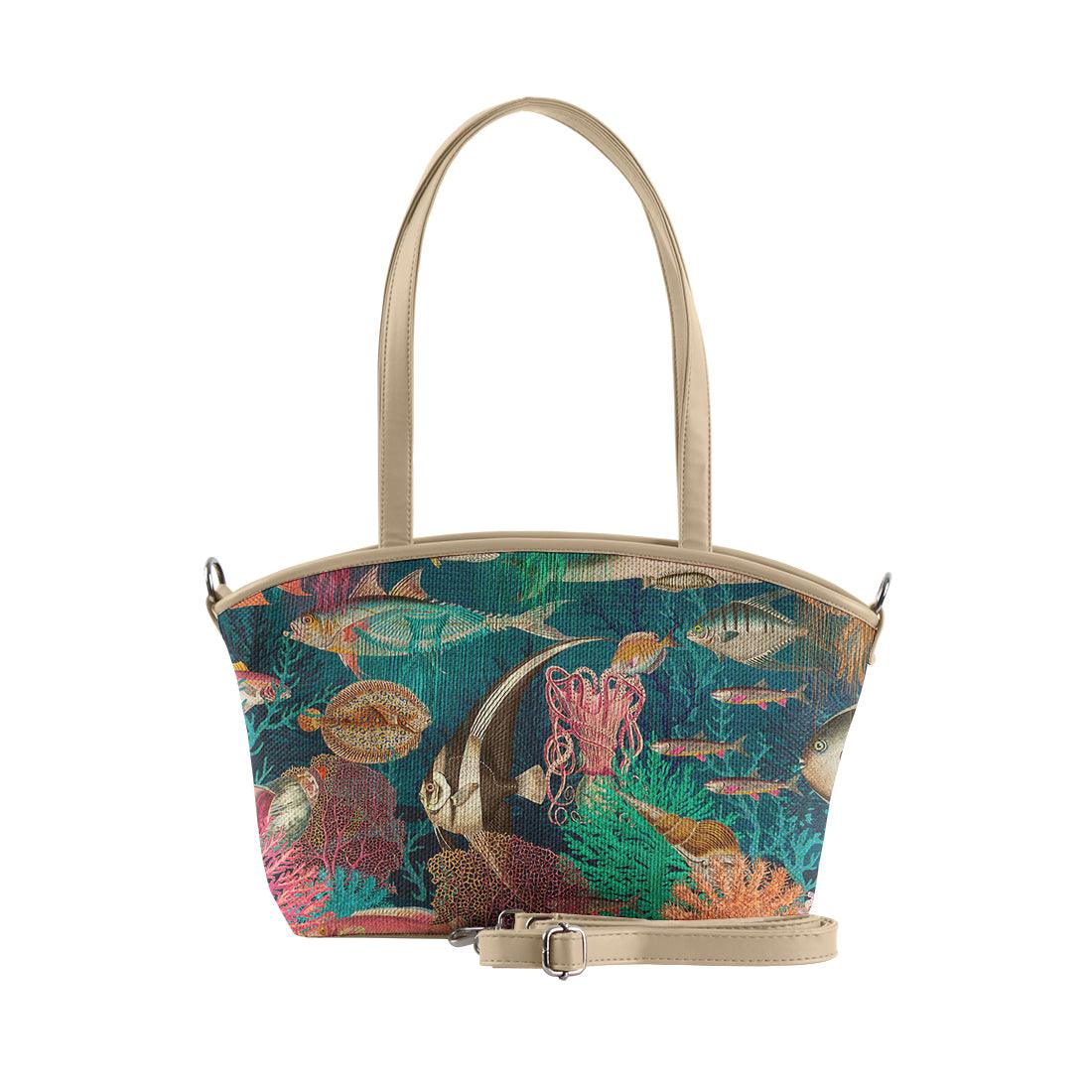 Beige Wide Tote Bag Underwater - CANVAEGYPT