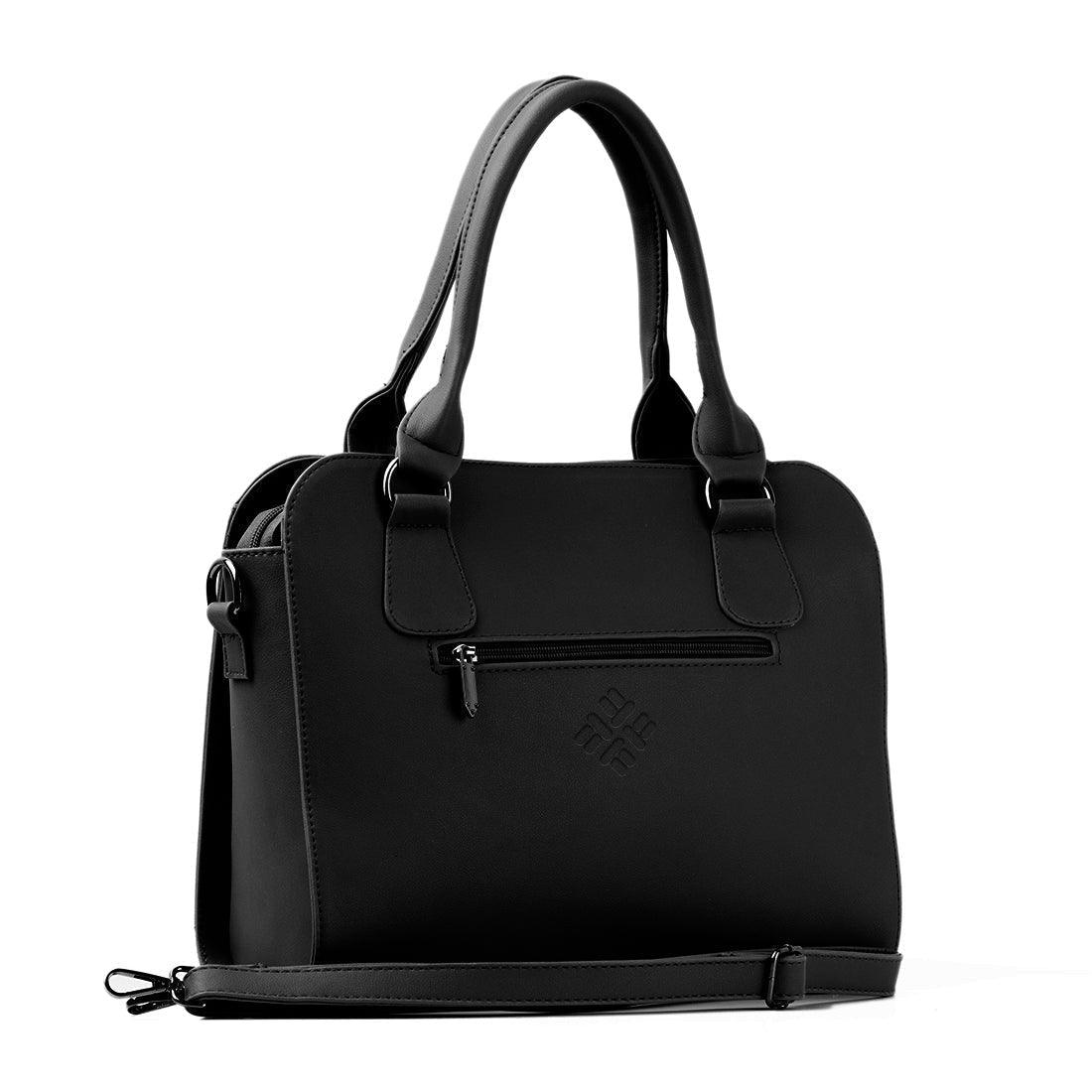 Black Travel Hobo Bag Texture