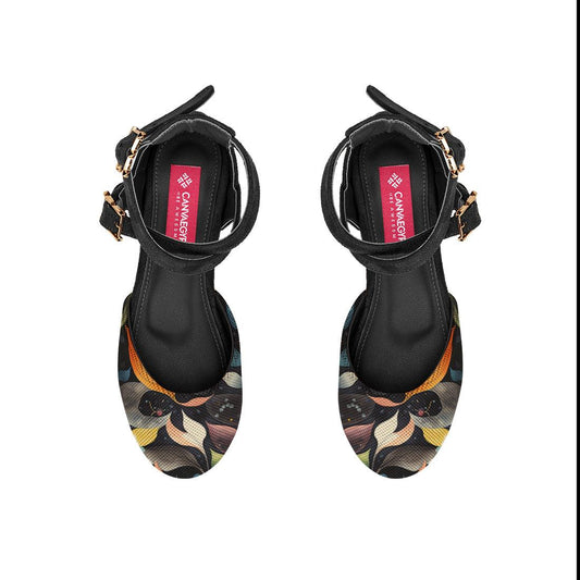 Black Chunky Sandal Coral Reef - CANVAEGYPT