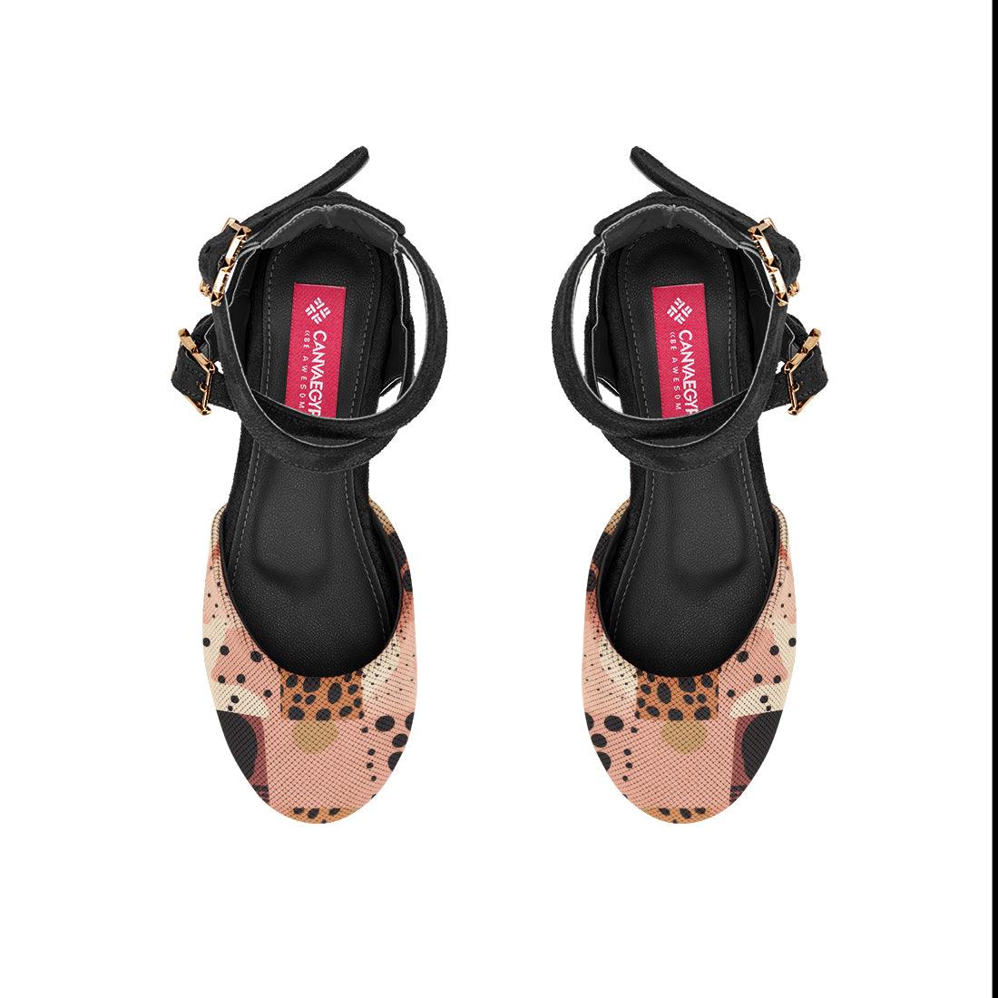 Black Chunky Sandal Dots - CANVAEGYPT