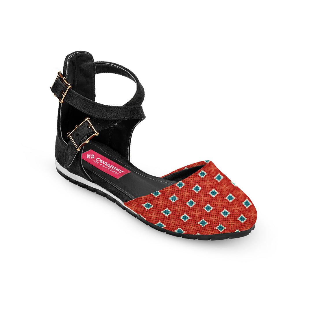 Black Chunky Sandal Red Sectors - CANVAEGYPT
