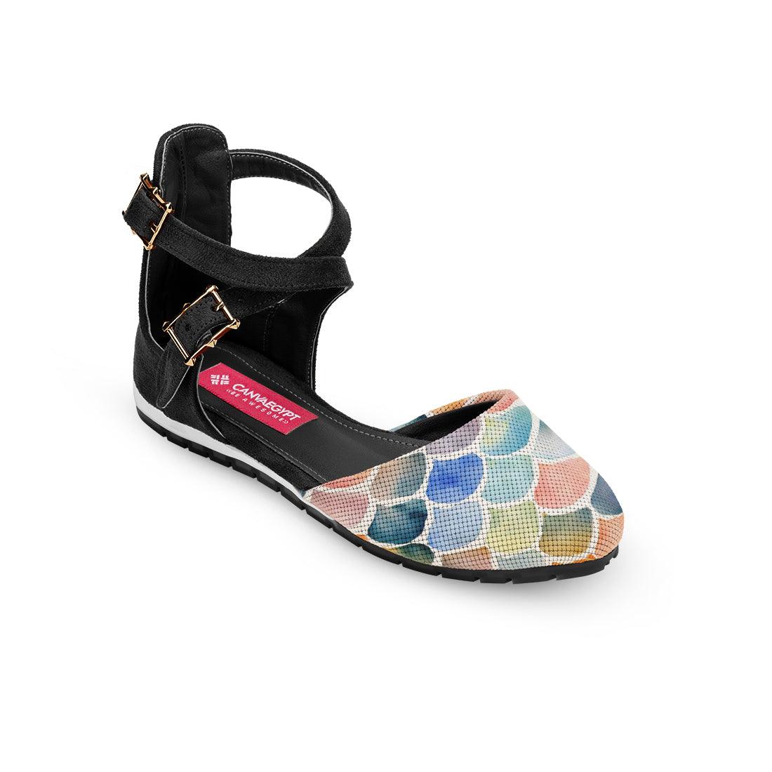 Black Chunky Sandal Shine - CANVAEGYPT