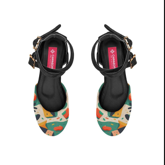 Black Chunky Sandal Texture - CANVAEGYPT