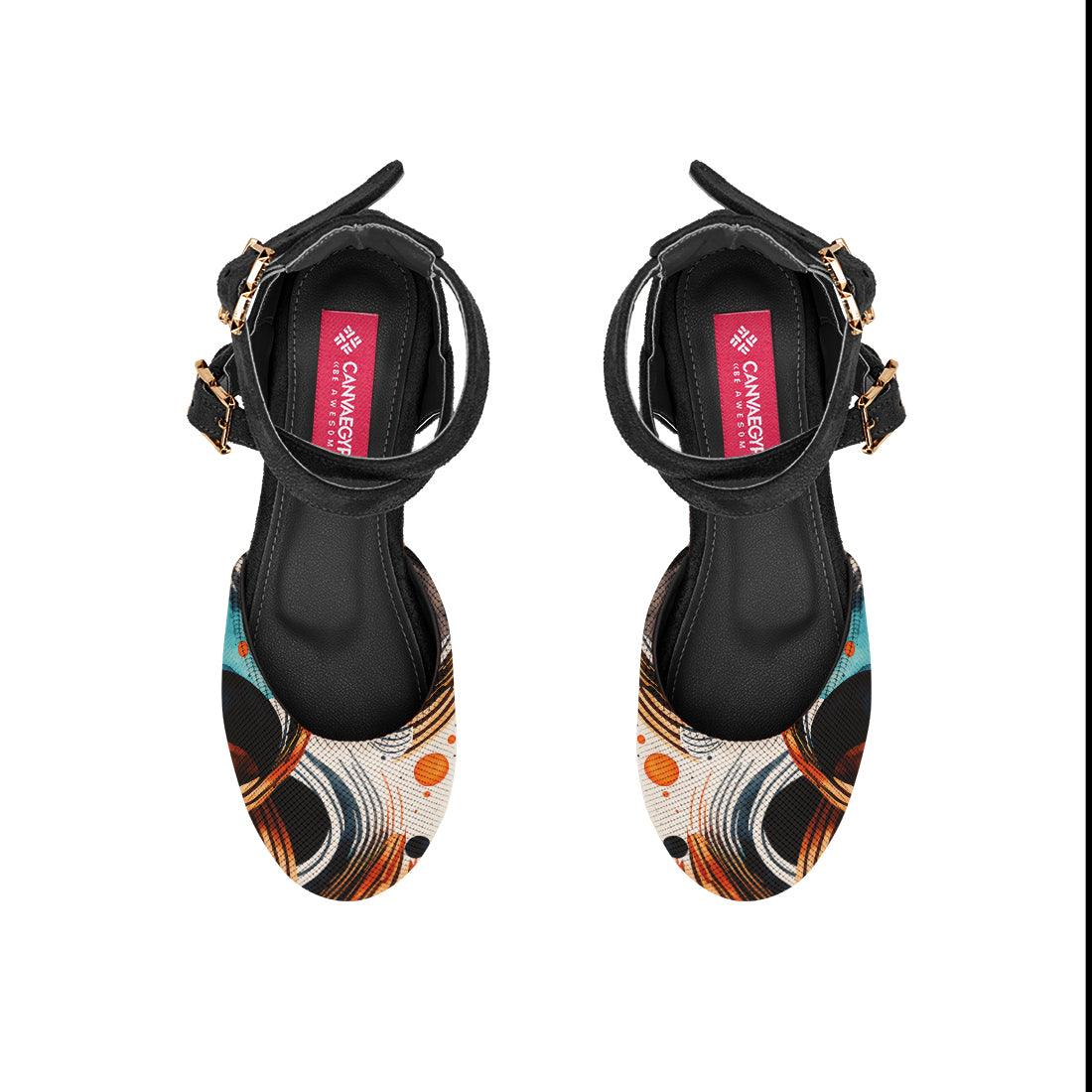 Black Chunky Sandal Waves - CANVAEGYPT