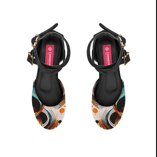 Black Chunky Sandal Waves - CANVAEGYPT