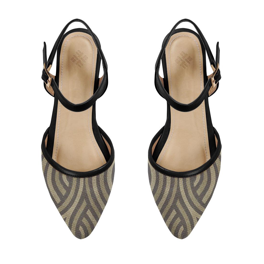 Black Closed Strap Sandal Texture - CANVAEGYPT