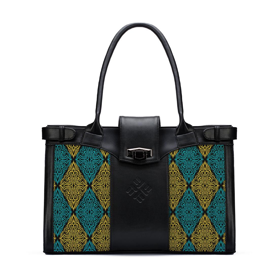 Black Double Handle Arabic Pattern - CANVAEGYPT