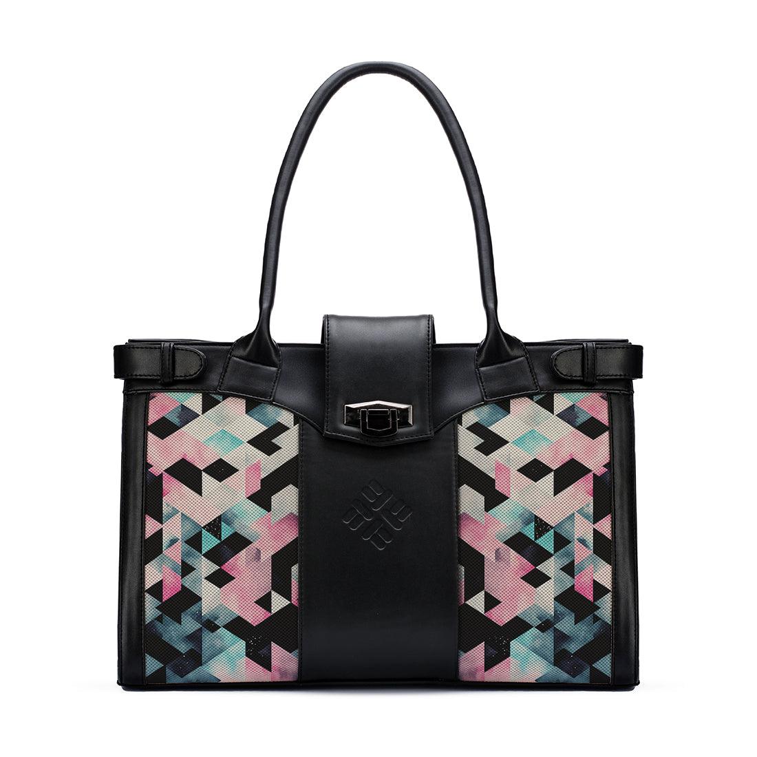 Black Double Handle Colorful Patterns - CANVAEGYPT