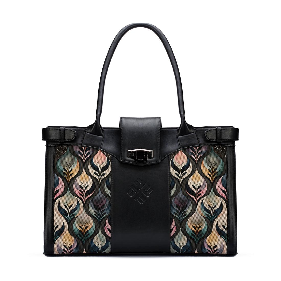 Black Double Handle Glowing Flowers - CANVAEGYPT