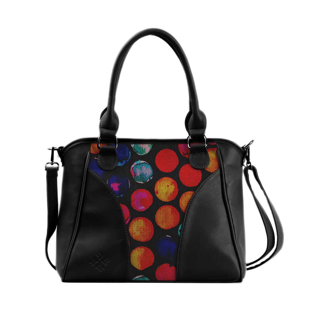 Black Ladies Handbag Circles - CANVAEGYPT