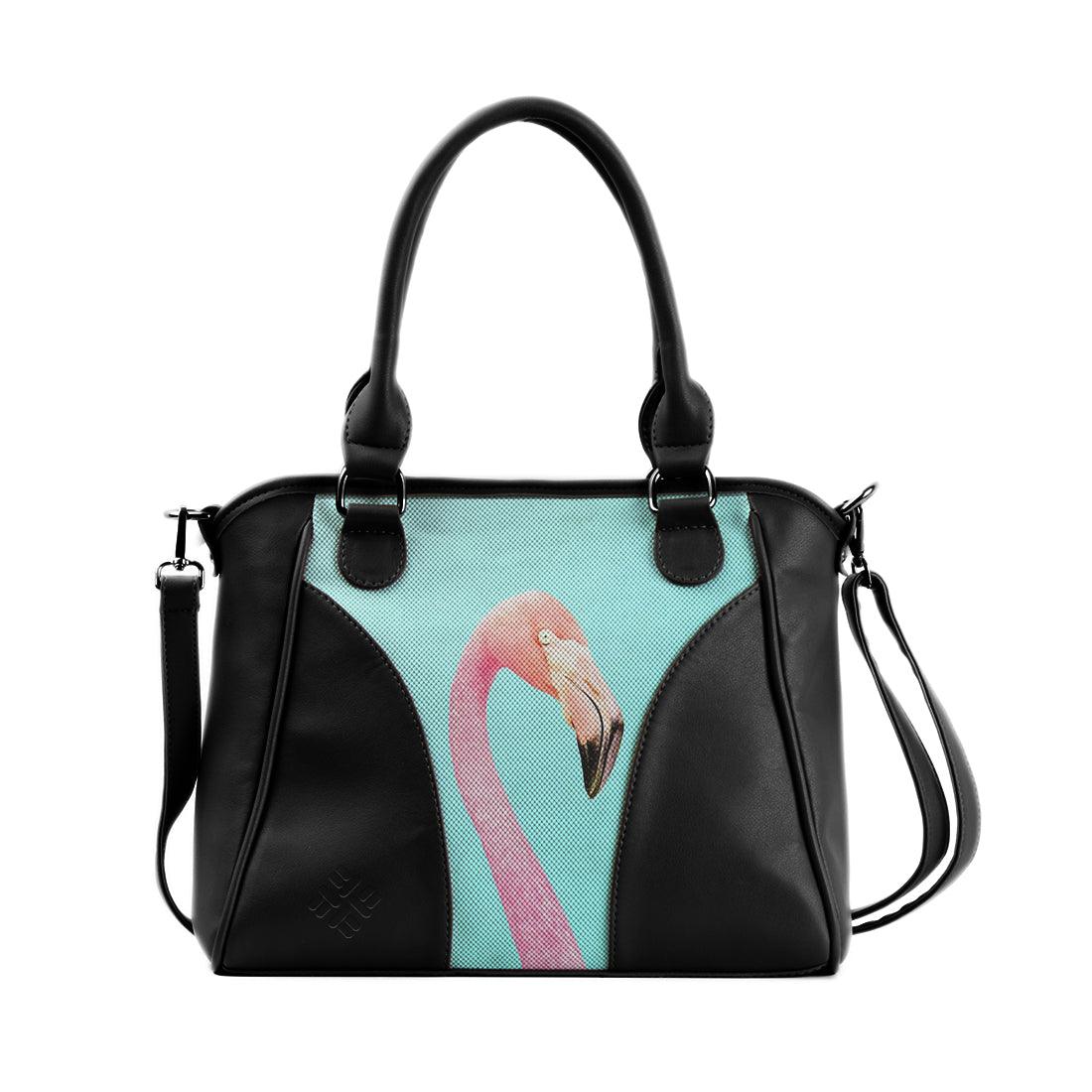 Black Ladies Handbag Flamingo - CANVAEGYPT