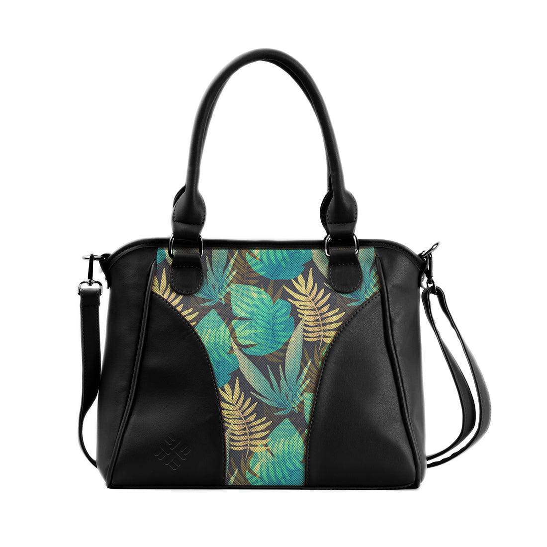 Black Ladies Handbag Summer Leaf - CANVAEGYPT