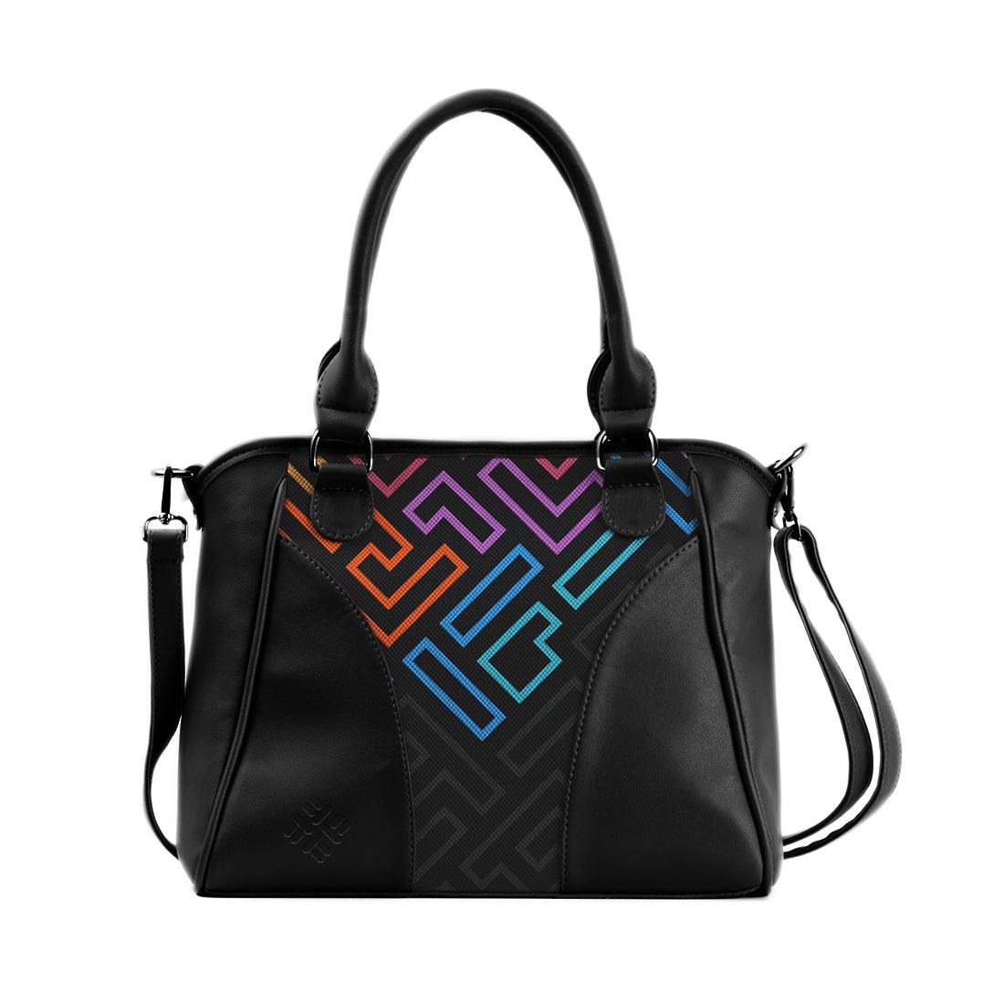 Black Ladies Leather Handbag Wall Candy - CANVAEGYPT