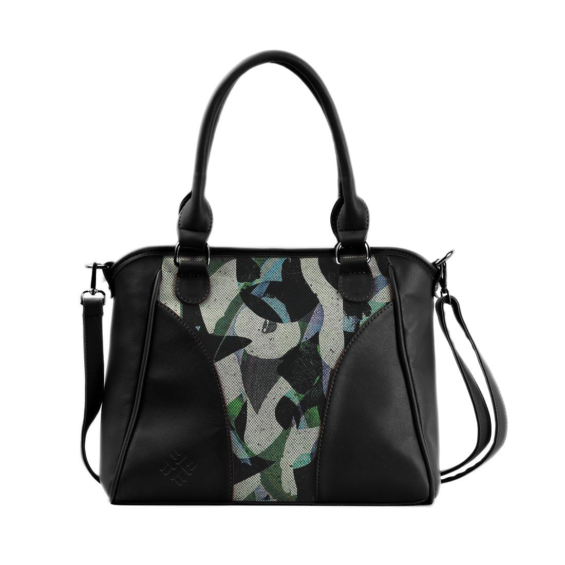 Black Ladies Handbag Wavy - CANVAEGYPT