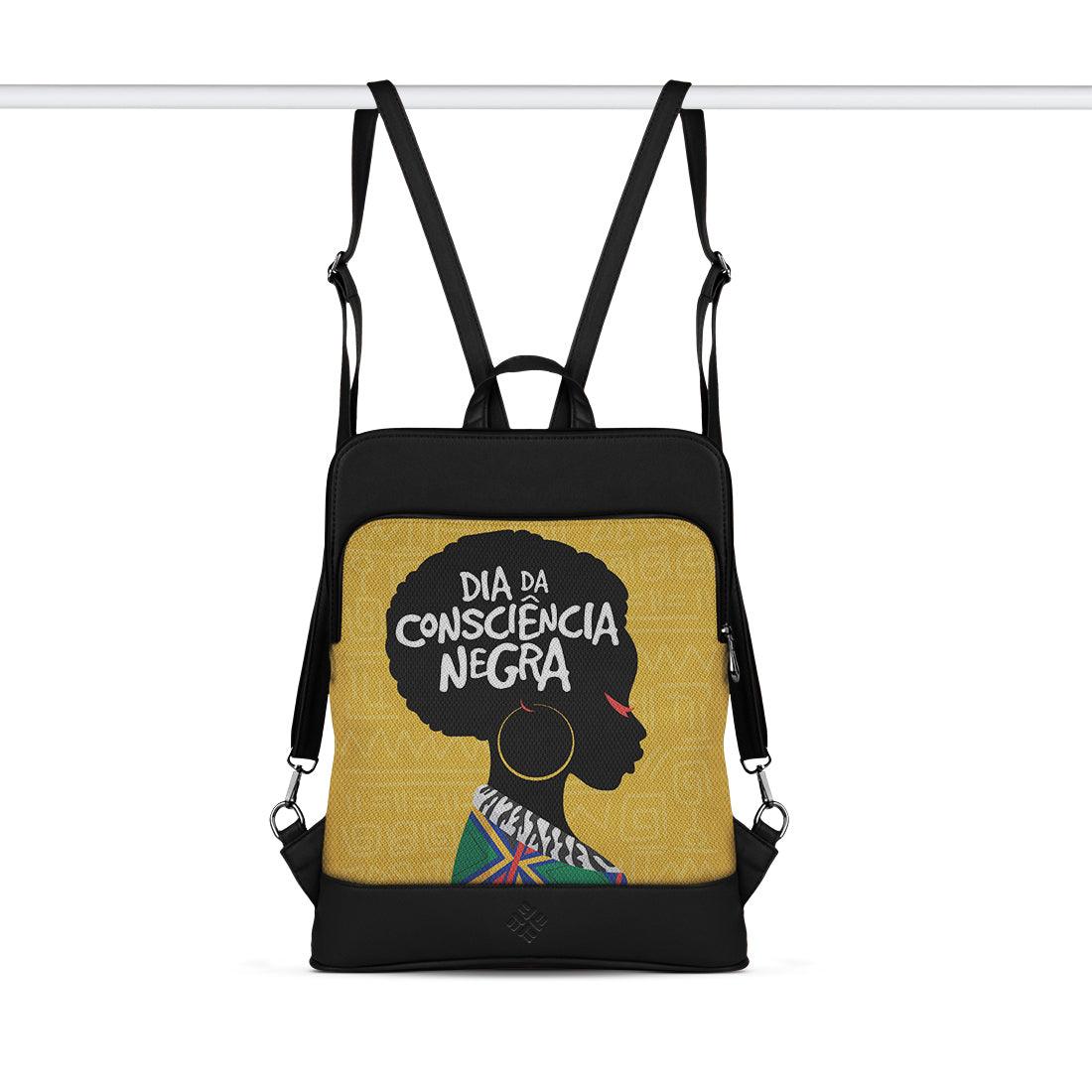 Black Laptop Backpack Consciencia Negra - CANVAEGYPT